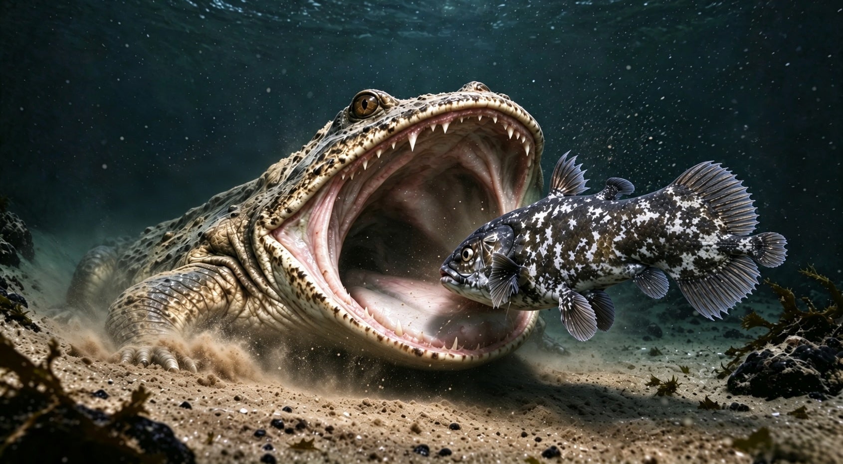 Scientists discover fossil of 'chunky' sea monster that was first ever amphibian to live in the ocean