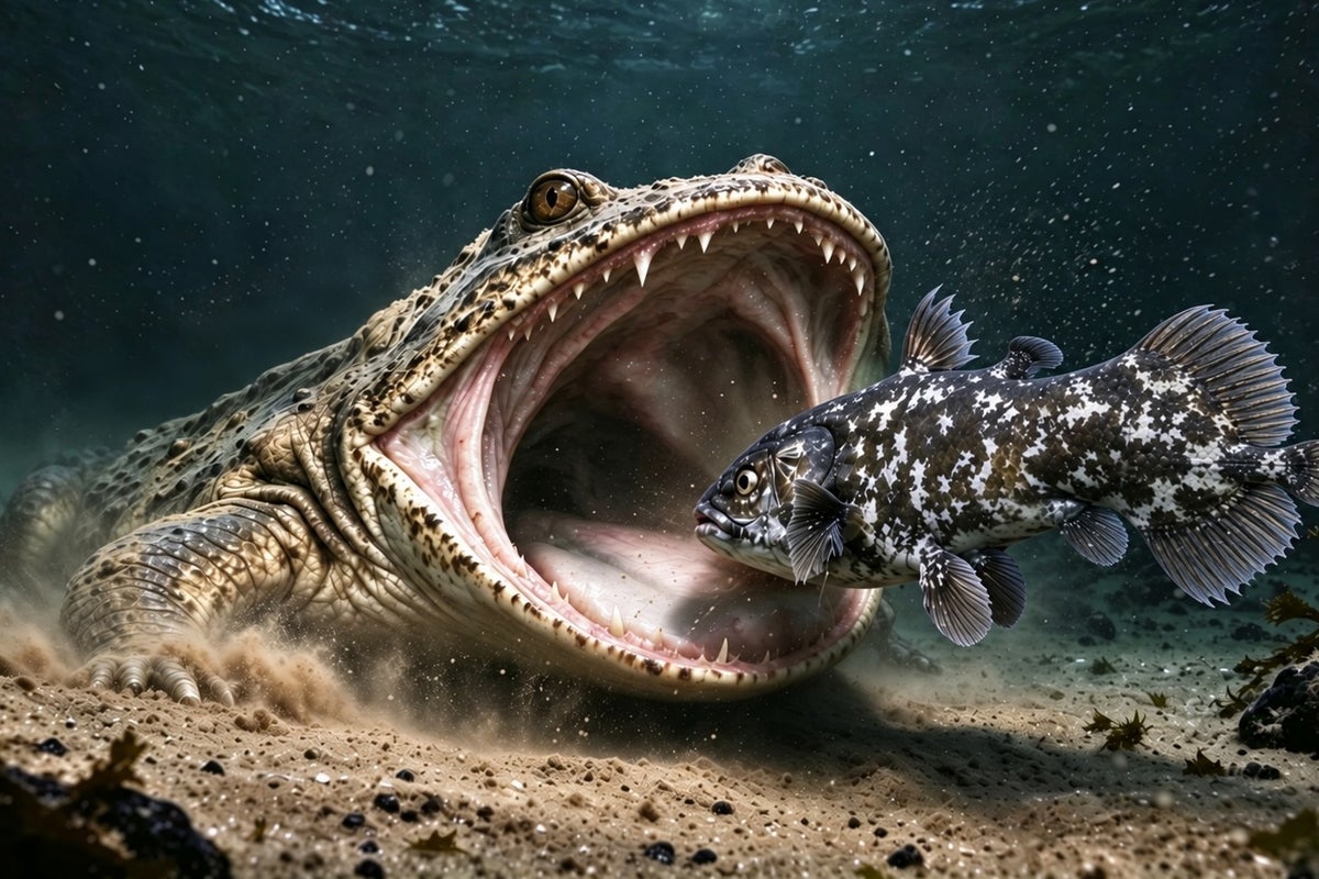 Scientists discover fossil of 'chunky' sea monster that was first ever amphibian to live in the ocean