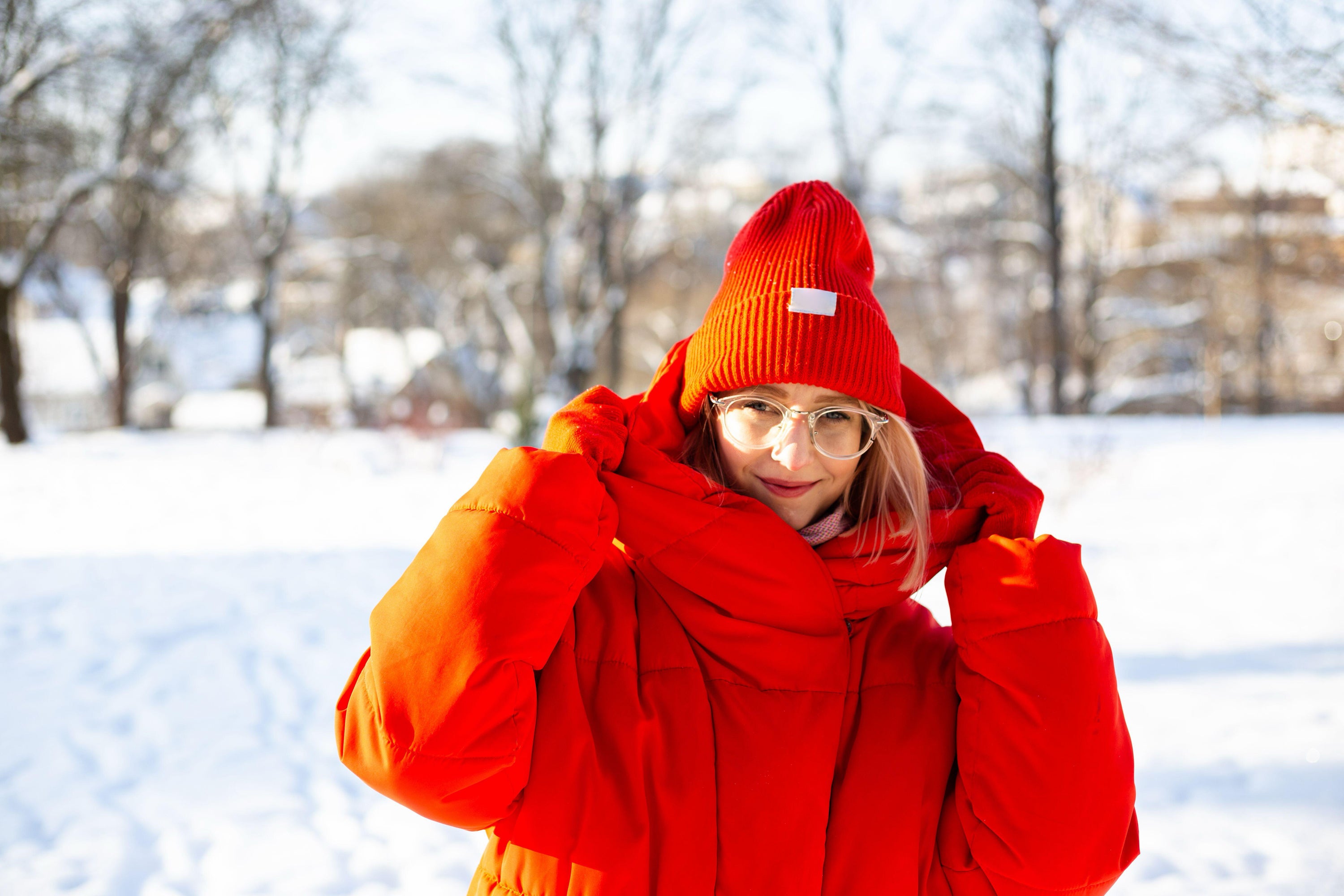‘If it’s quite a big puffer jacket, don’t go for volume before mobility because you’ve got to be able to move,’ she says