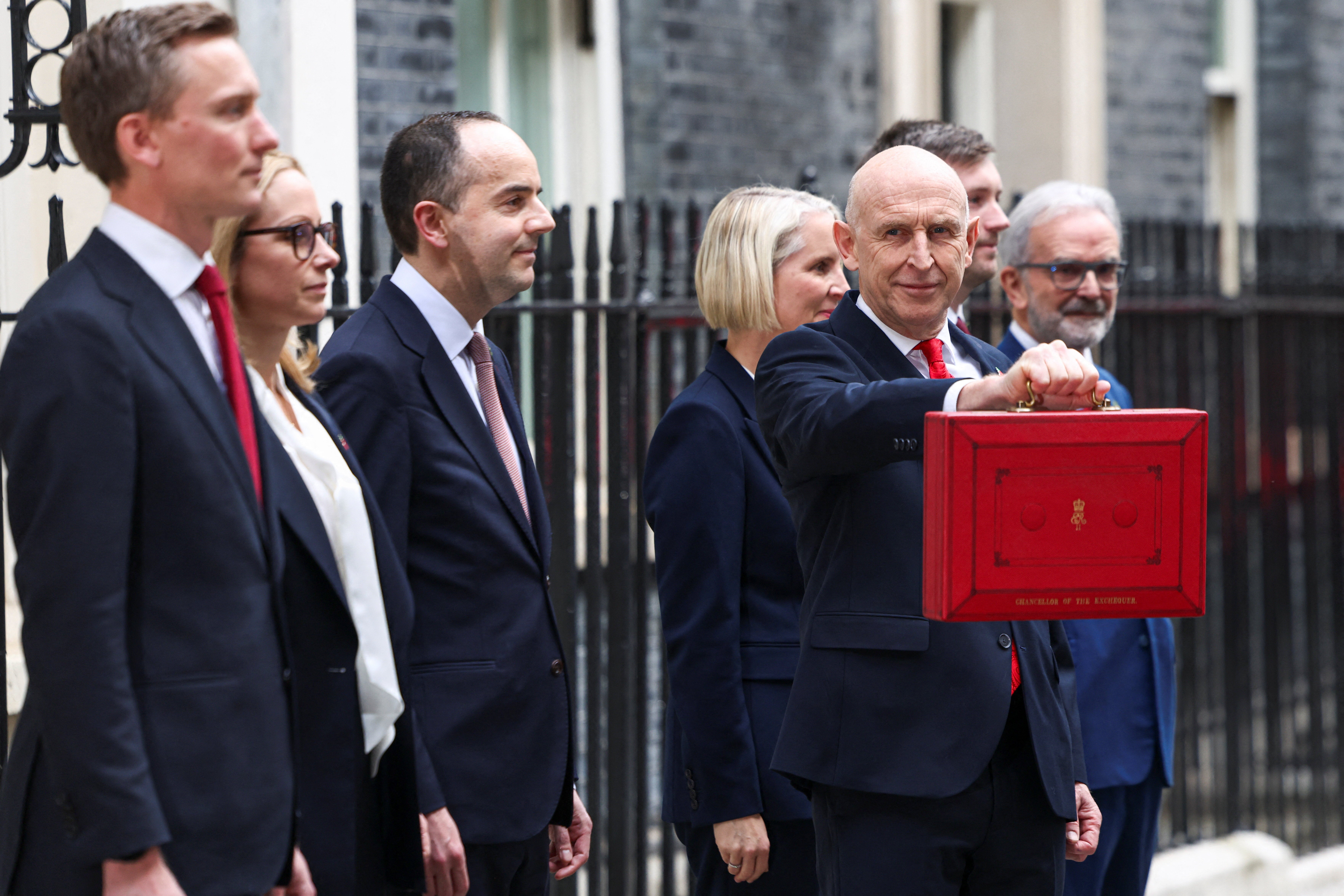 The rebuff for Healey's package of measures is particularly embarrassing: until two years ago the think tank was headed by pensions minister Torsten Bell (far left)