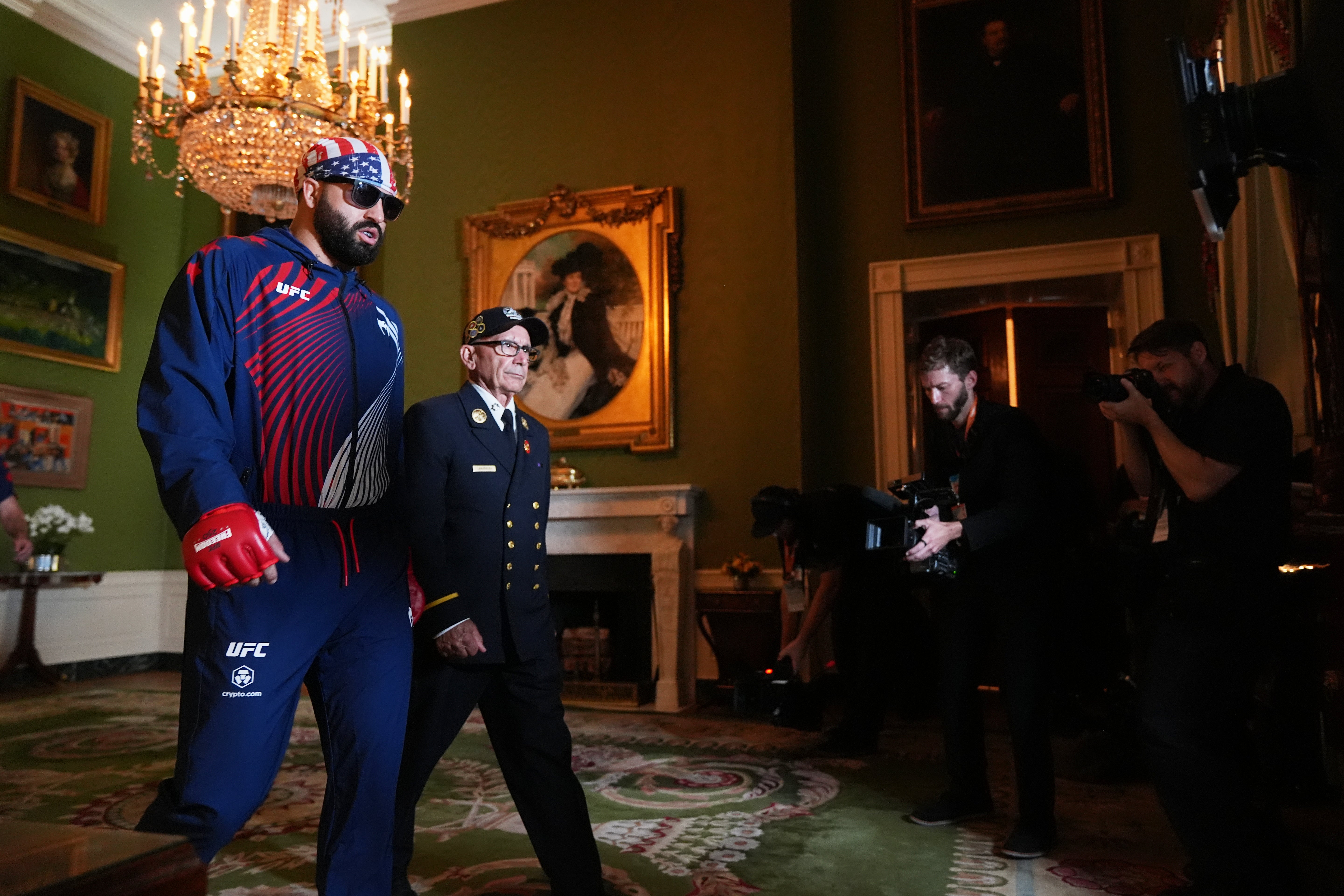 Josh Hokit before fighting at the UFC’s remarkable White House event in June