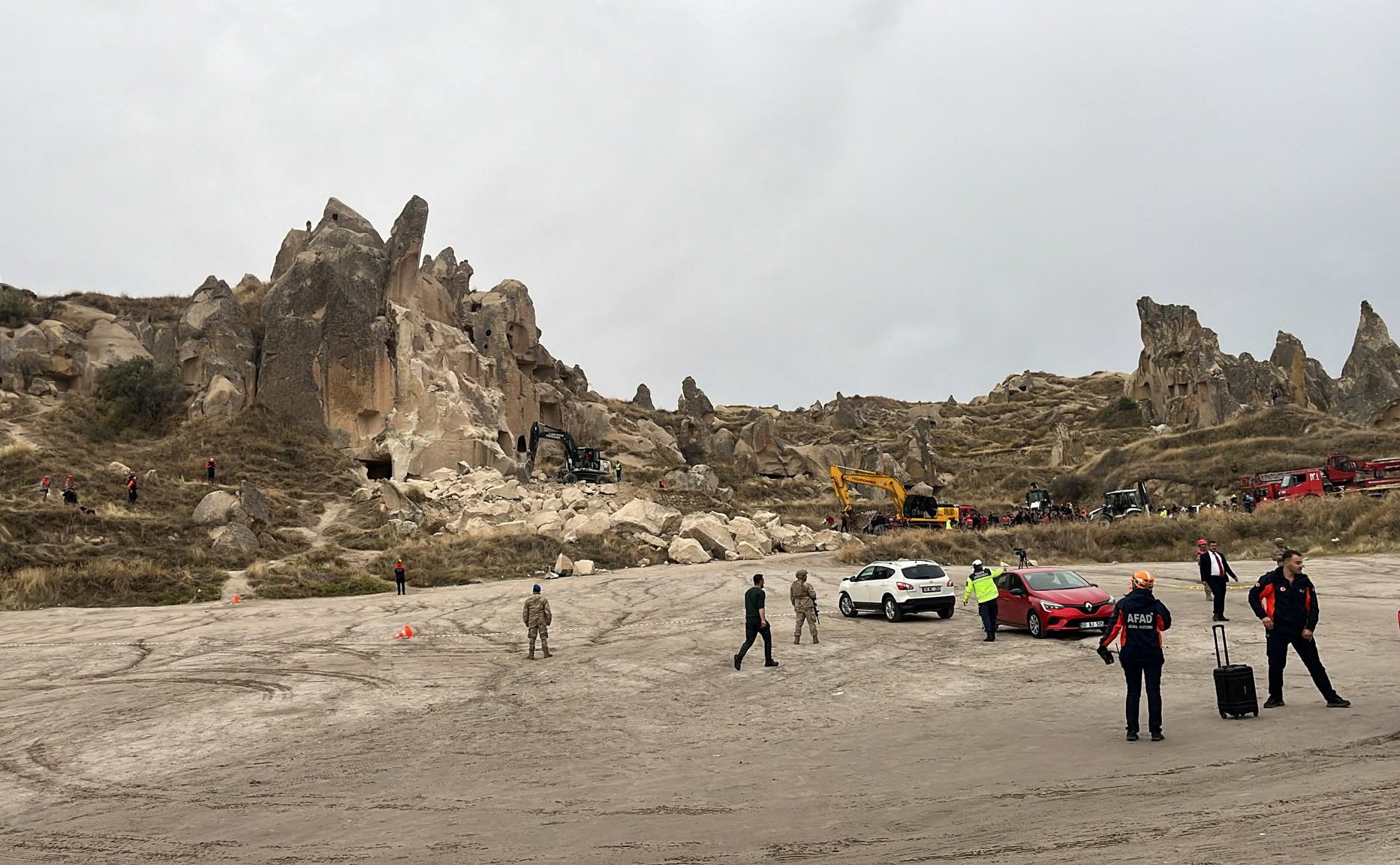 At least three dead after rock formation collapse at popular Turkish tourist destination