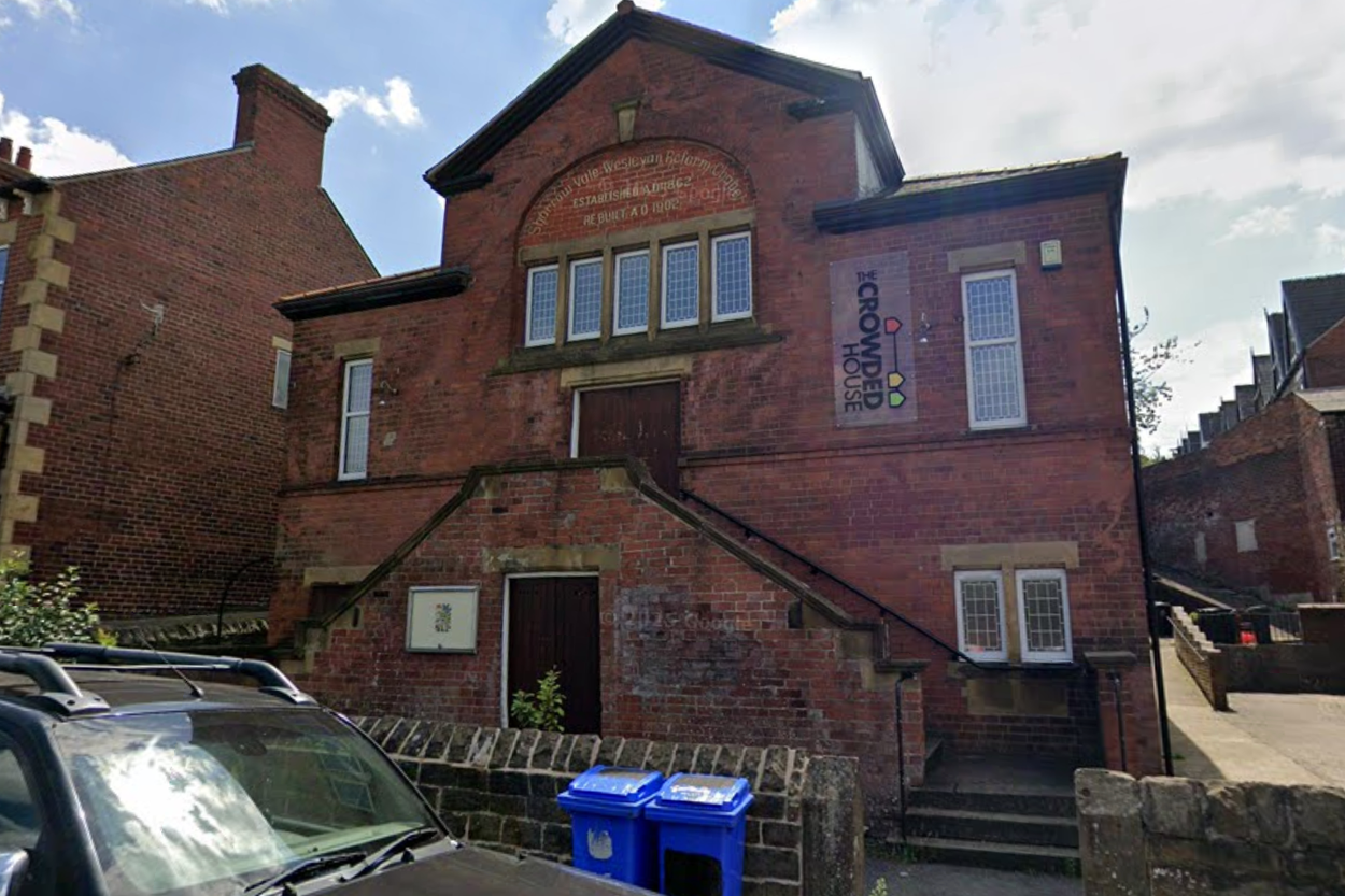 The Crowded House Church in Sheffield, where Stephen Timmis was a church leader ( Google Maps )