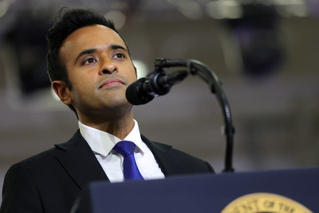 A controversial ad showing the mother of Republican Vivek Ramaswamy’s Democratic opponent, Amy Acton, urging Ohians not to elect her governor has been taken off the air ( Getty )