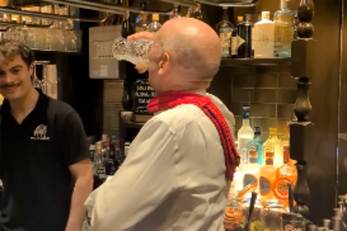 Chancellor John Healey filmed downing pint after delivering maiden Budget