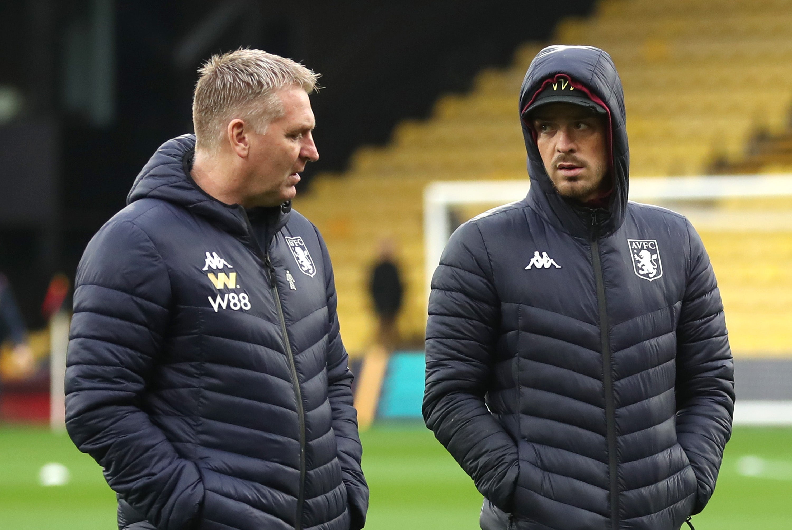 Aston Villa manager Dean Smith was not happy when Jack Grealish's injury was leaked