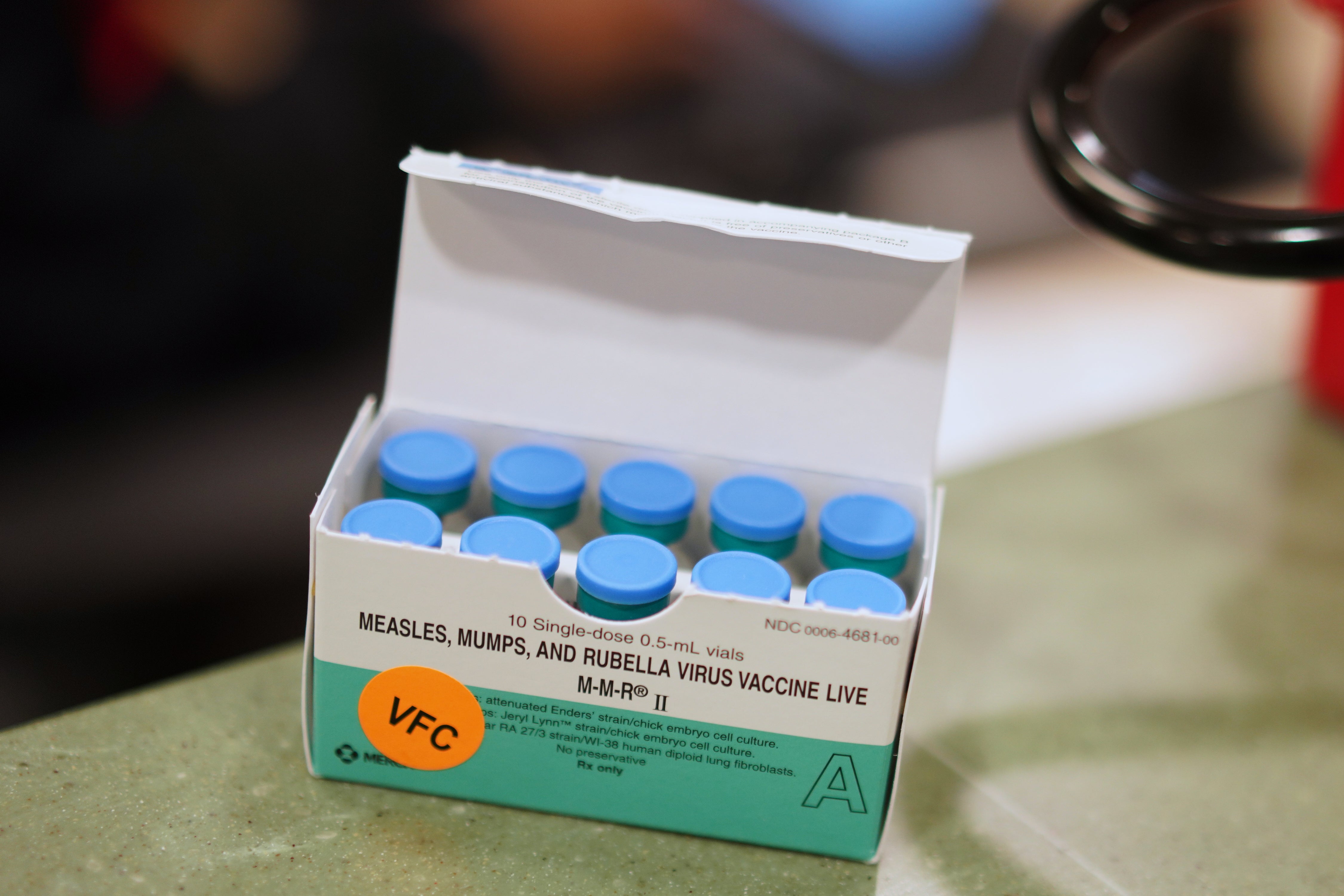 Measles, mumps and rubella virus vaccine at Union Community Care clinic in Lancaster