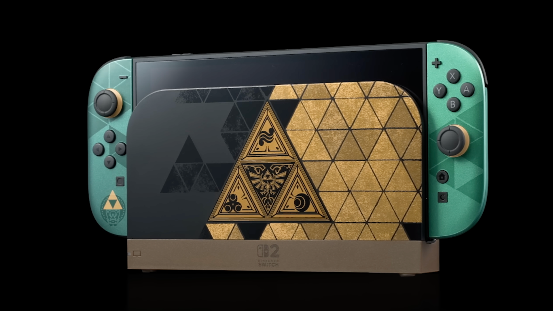 A of the zelda anniversary nintendo switch console from the reveal trailer