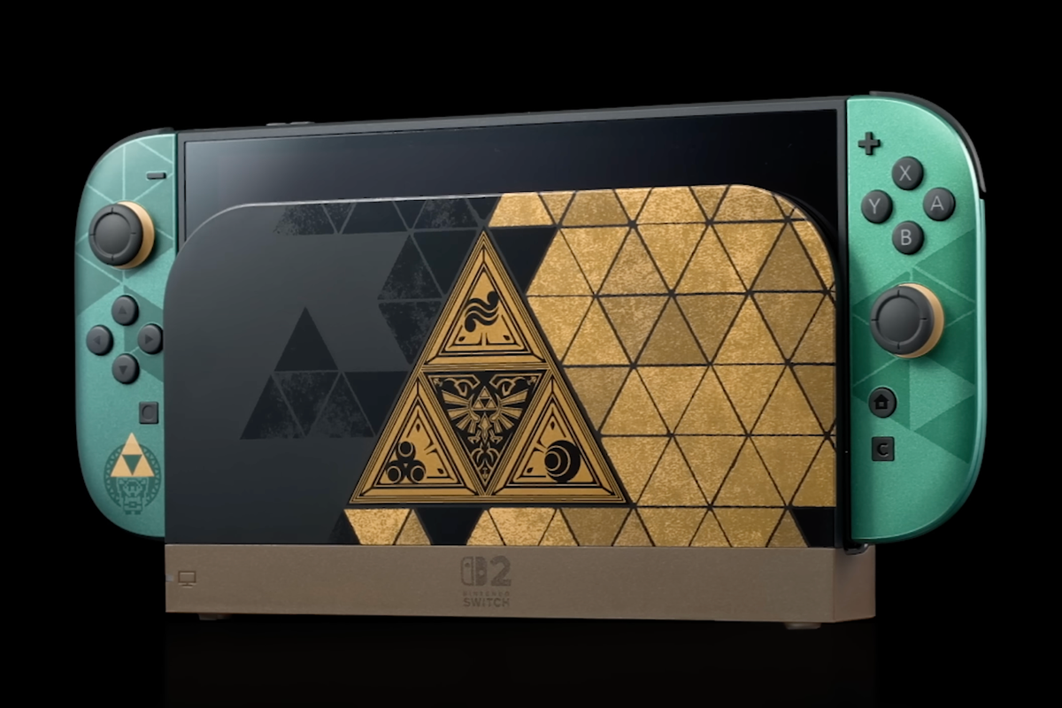 Photo: The Independent A of the zelda anniversary nintendo switch console from the reveal trailer