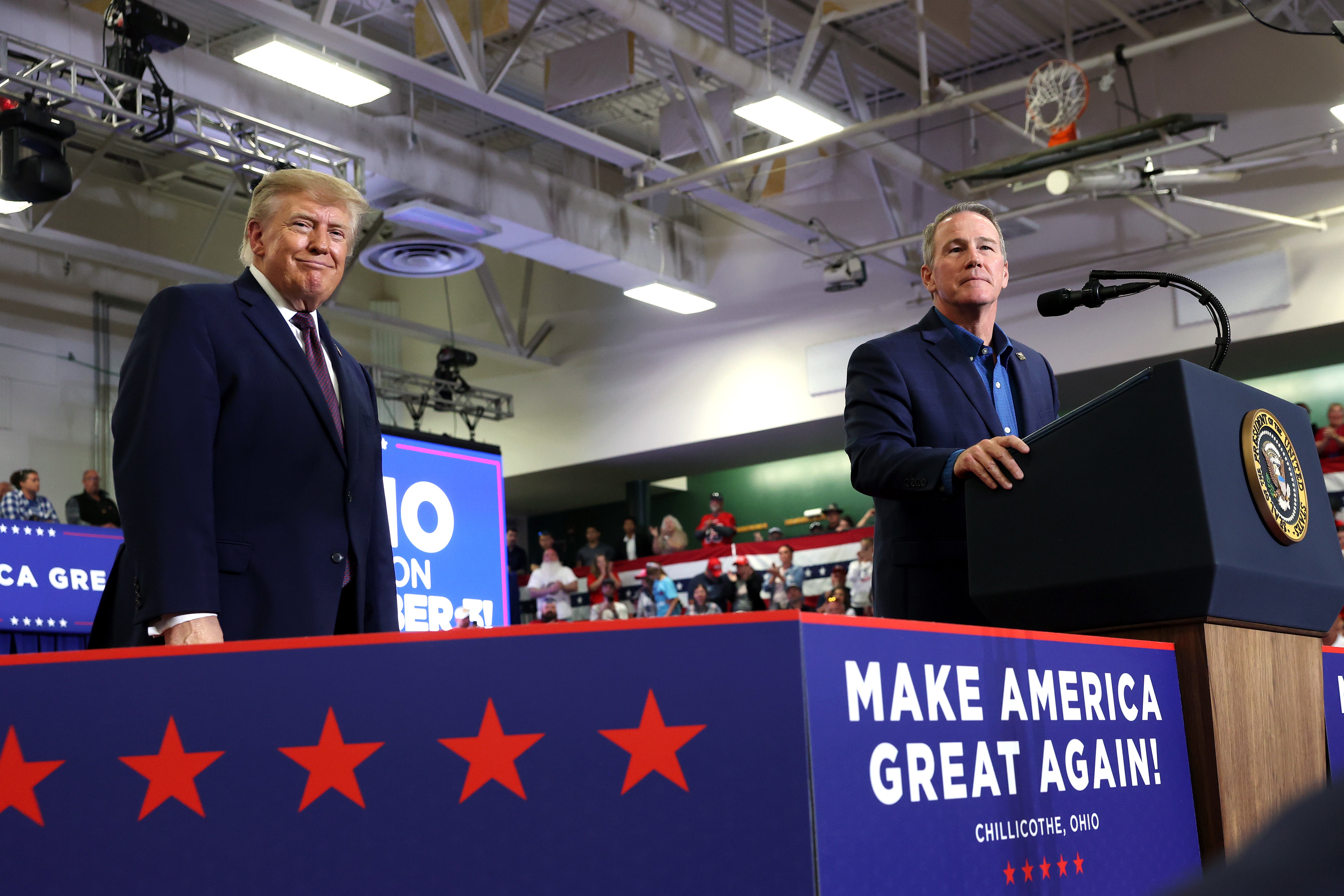 Vance’s quip follows Trump’s repeated remarks praising Husted’s backside and physique