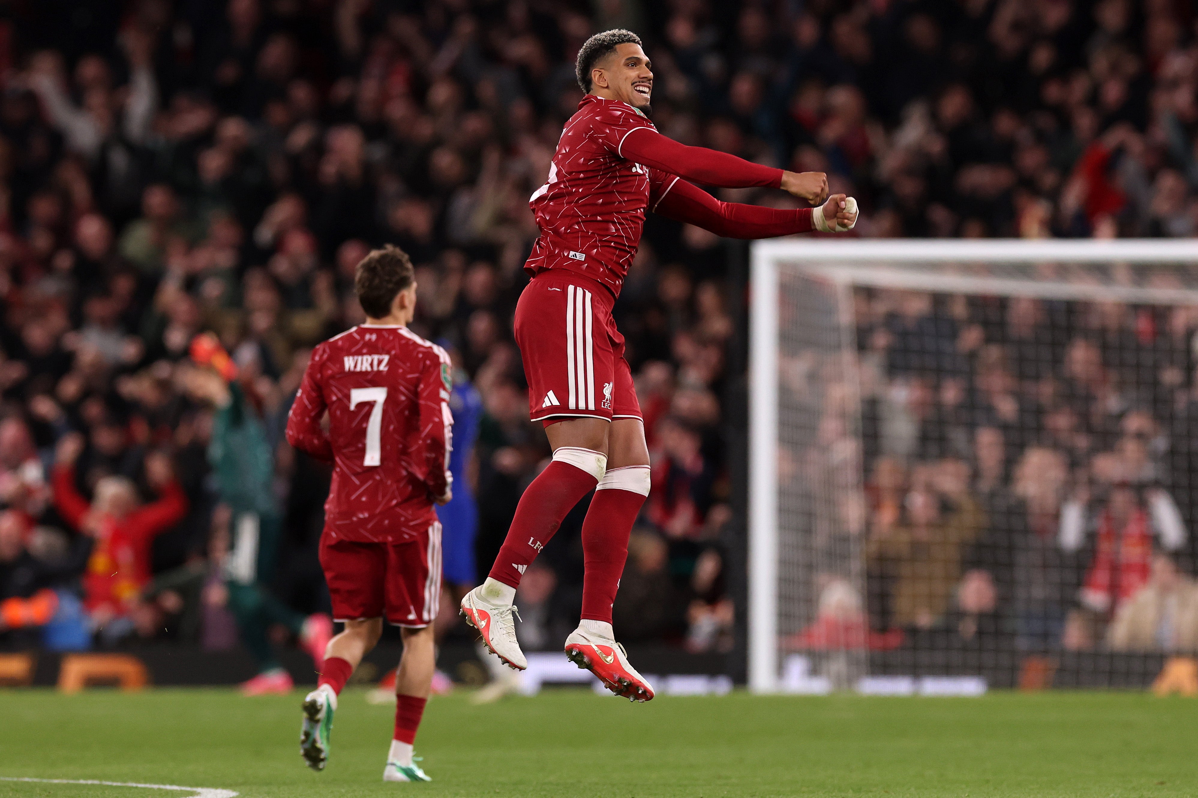 Araujo is developing cult-hero status as a makeshift right-back in Liverpool’s defence