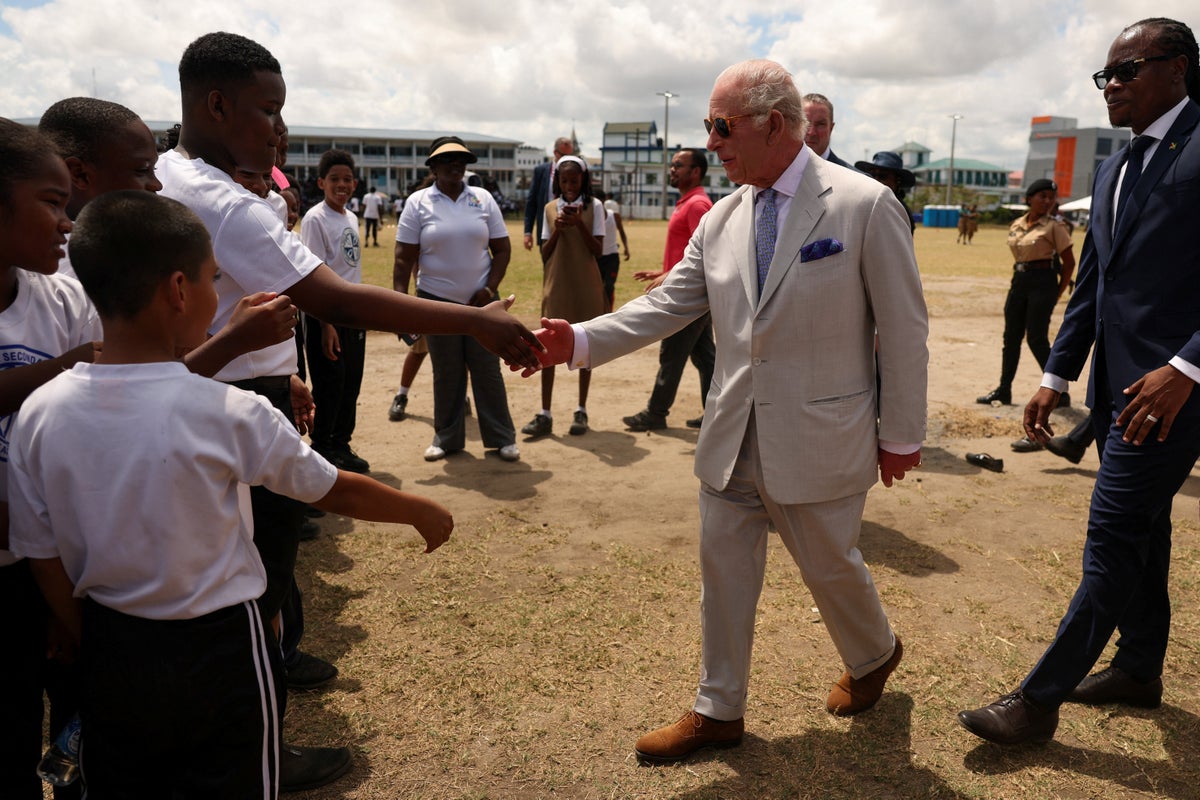 King Charles visits execution site of 1823 uprising against slavery during Guyana trip
