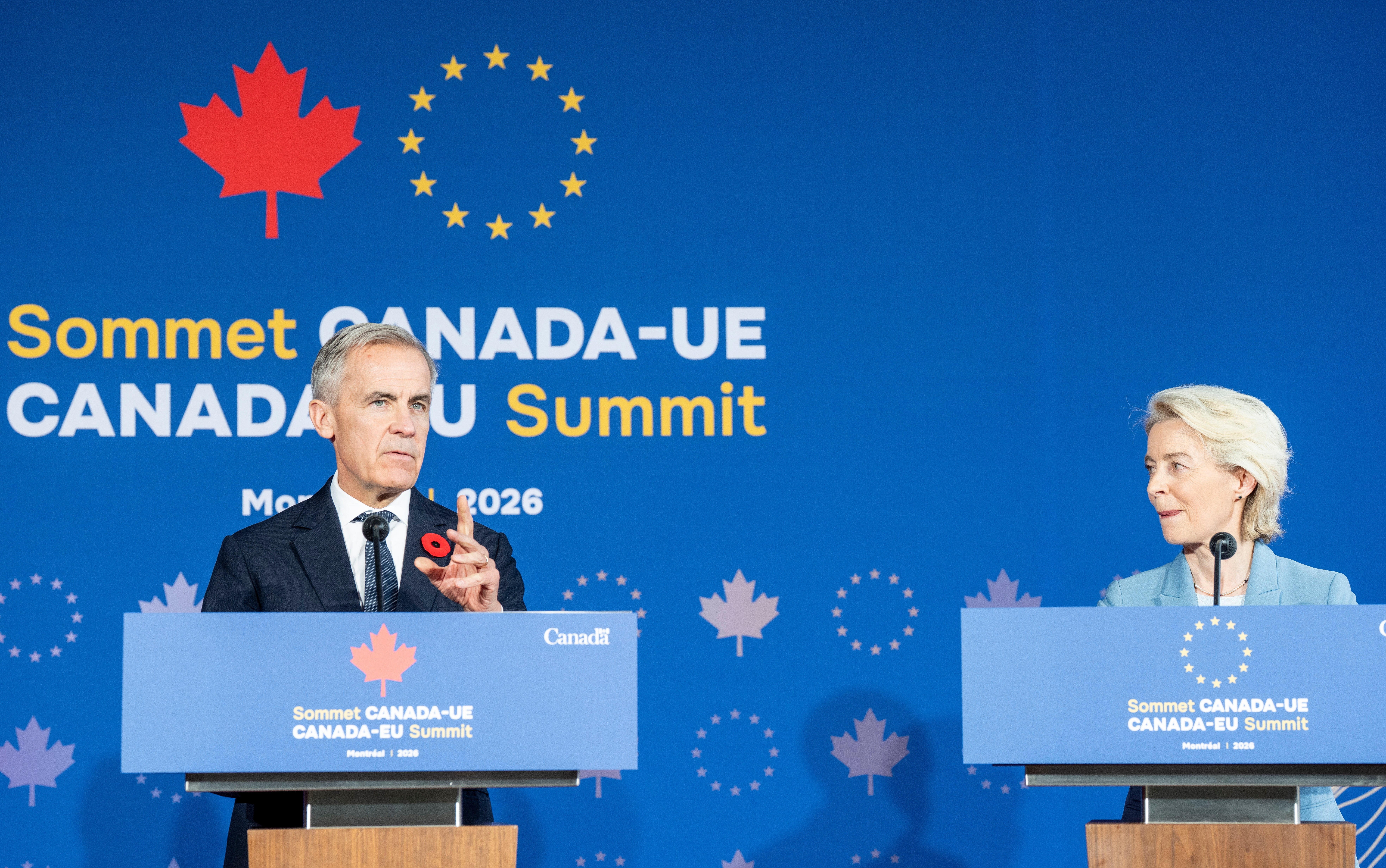Canada and EU announce new alliance in response to hostility from Trump - The Independent