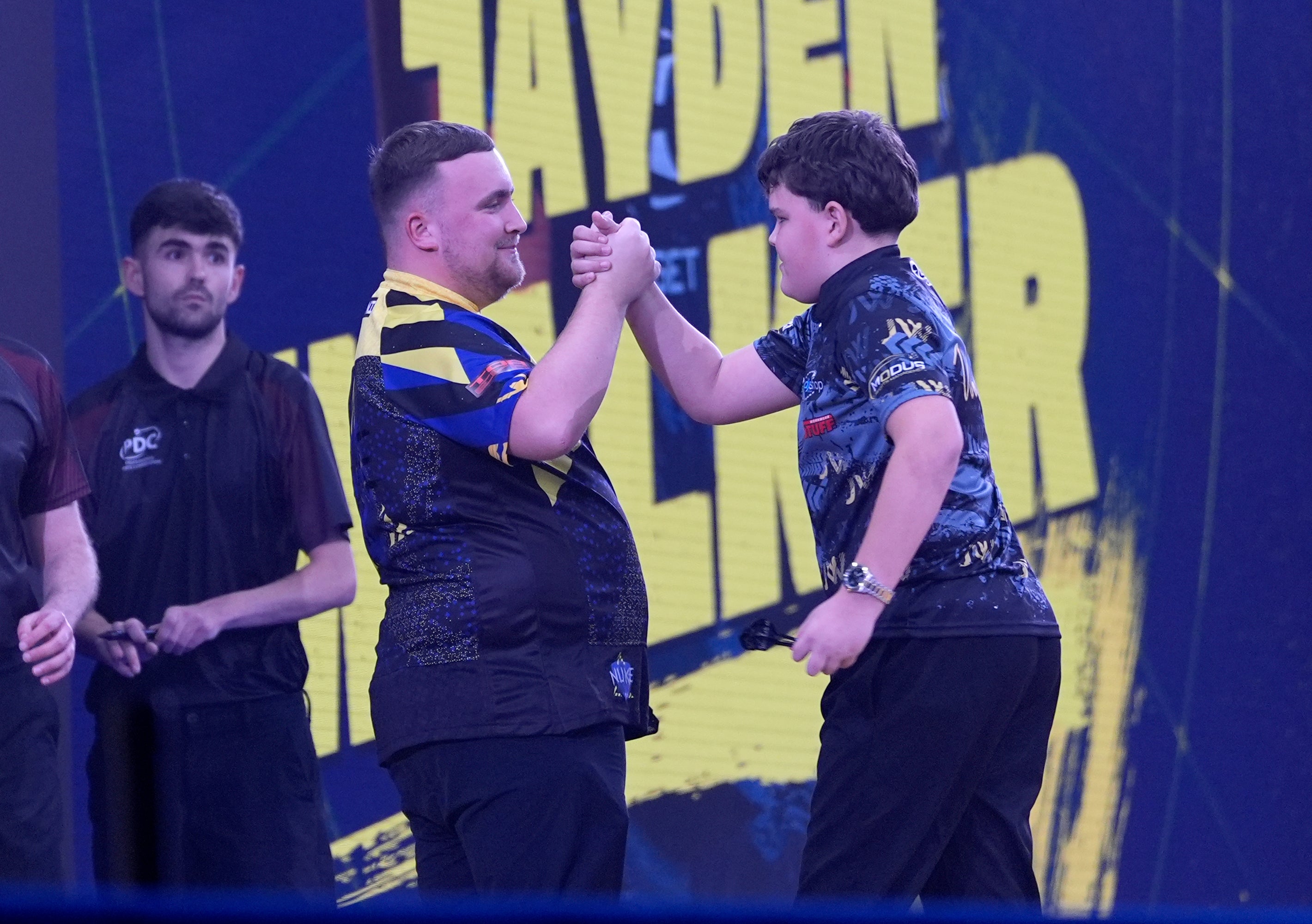Luke Littler had survived a match dart earlier in the show