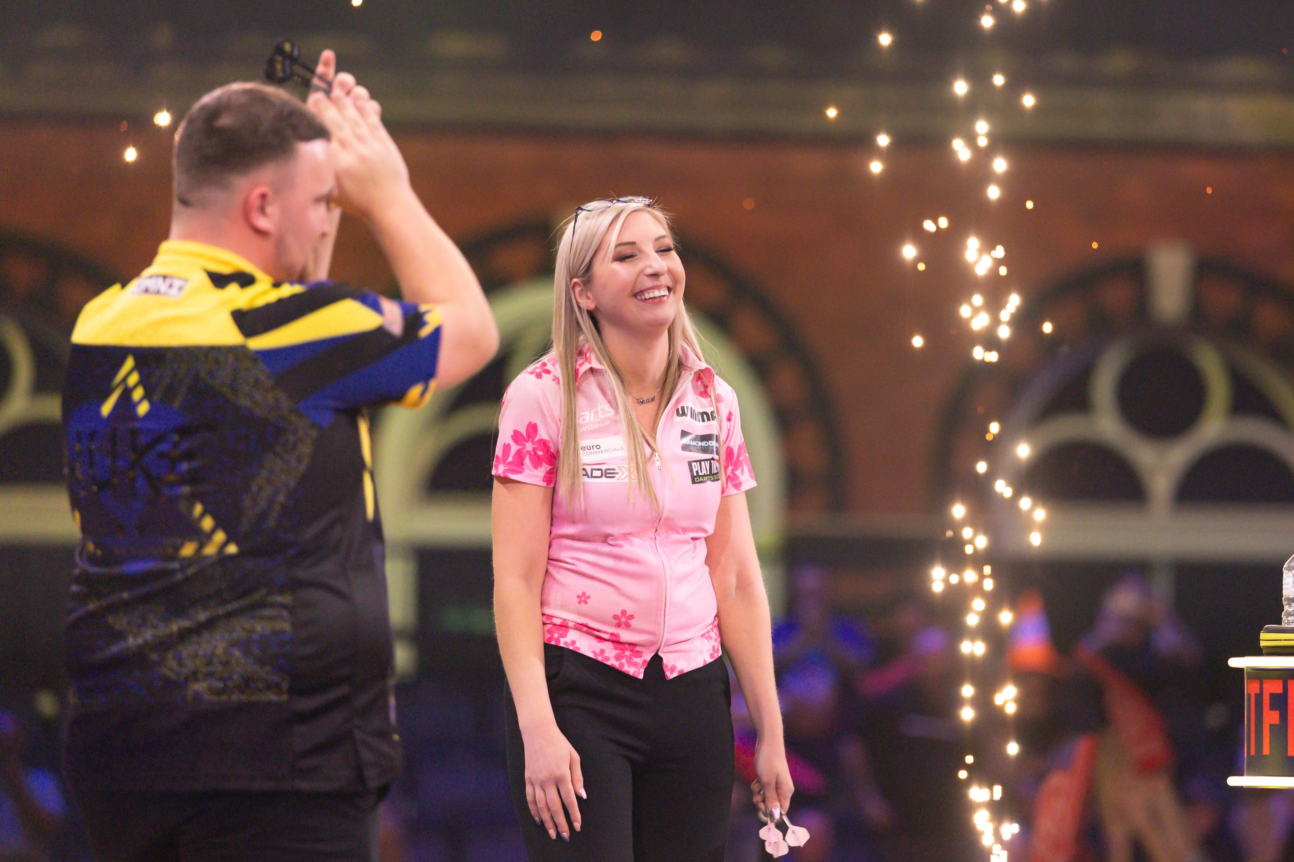 Luke Littler had survived a match dart earlier in the show