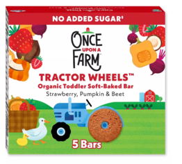 Once Upon a Farm Tractor Wheels Organic Toddler Soft-Baked Bars have been recalled