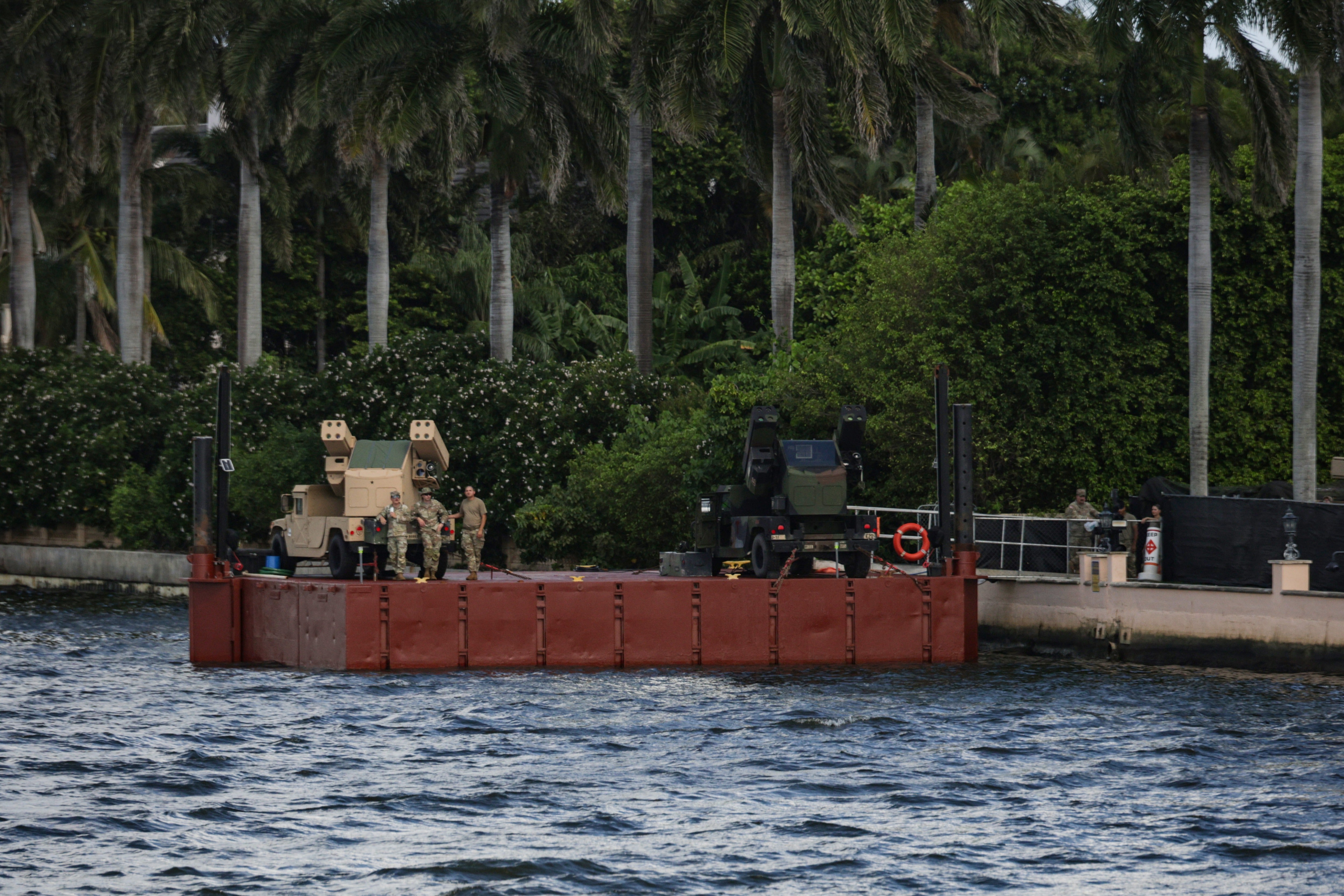 The Secret Service has deployed missile defense systems near Mar-a-Lago and at Donald J. Trump International Airport in Florida amid a ‘heightened threat environment’