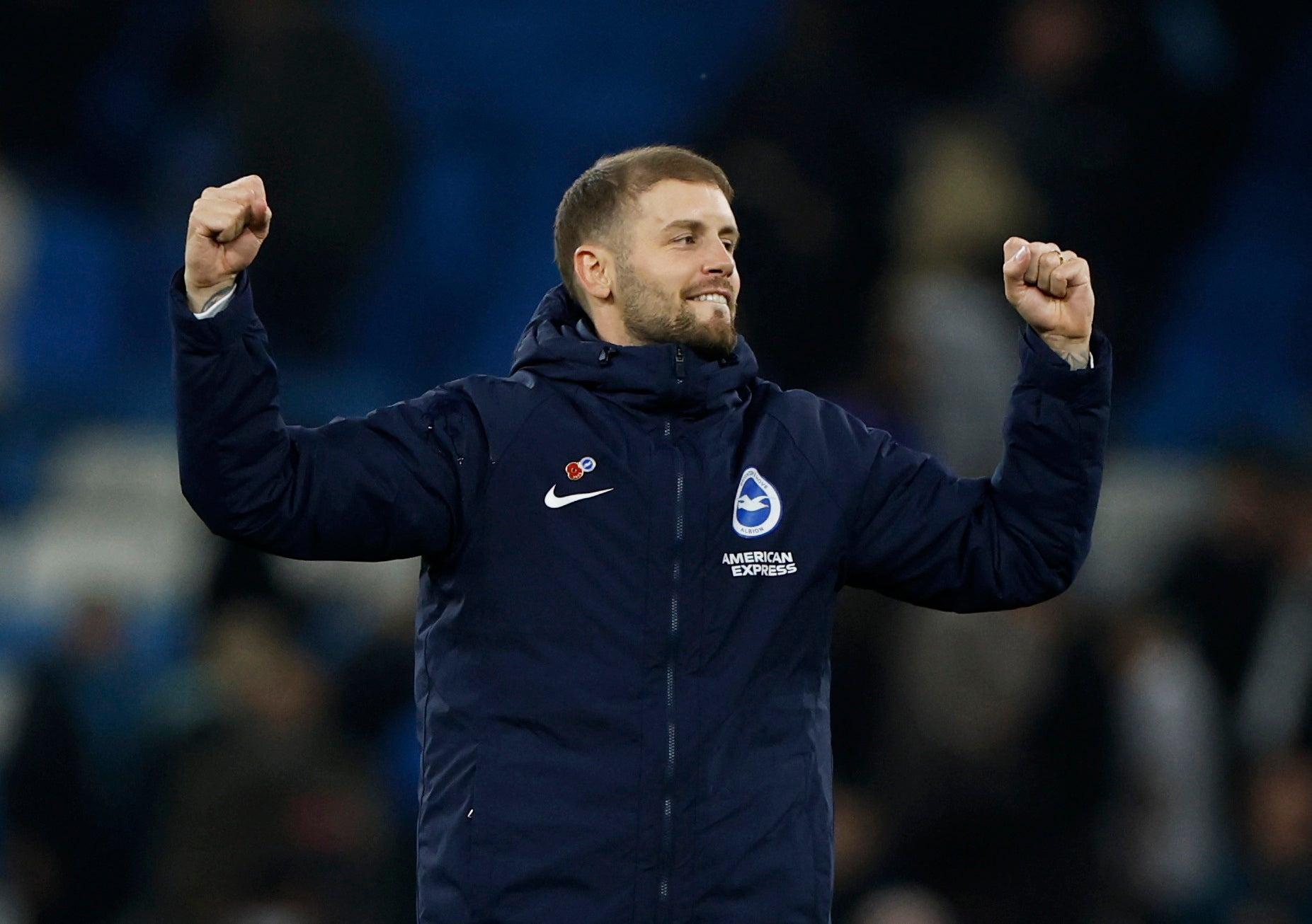Brighton have gone third, two points off leaders Man City