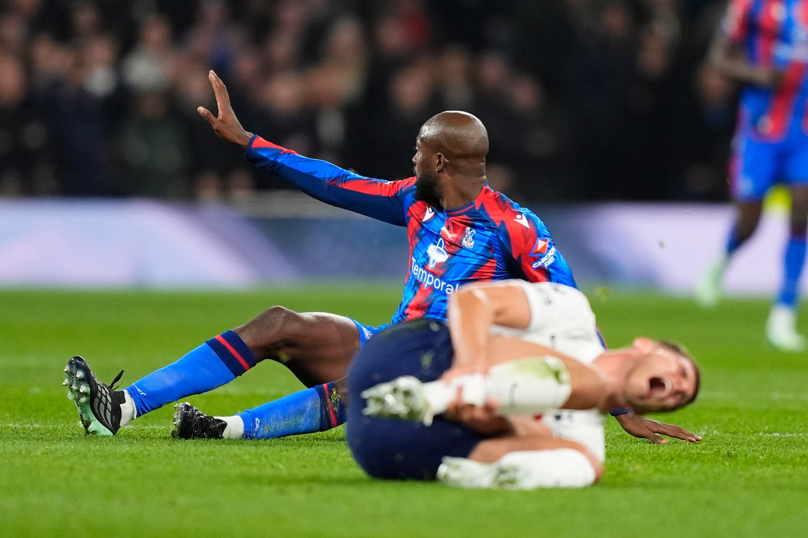 Mateta was sent off following a VAR review