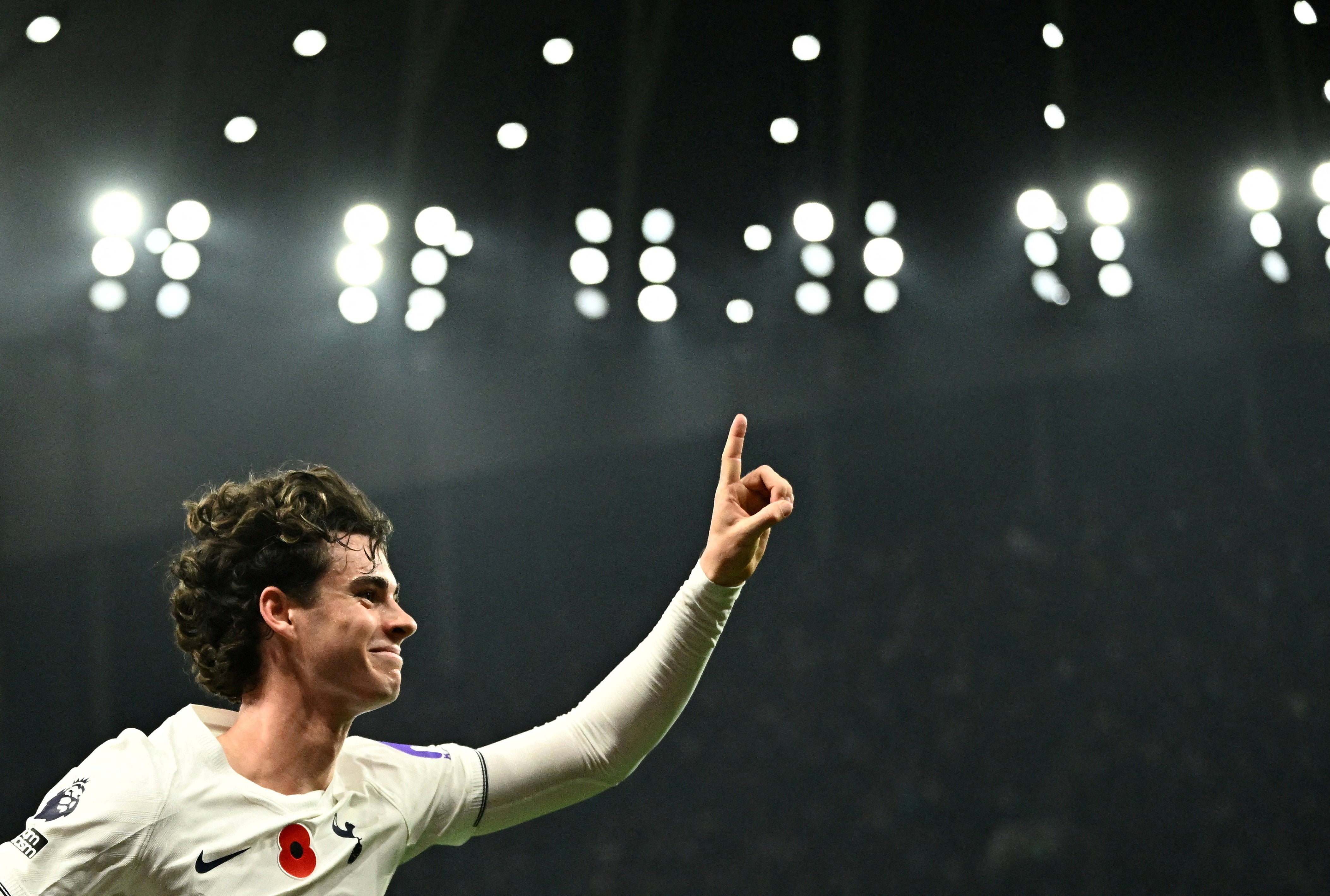 Gray scored Tottenham’s opening goal at the back post