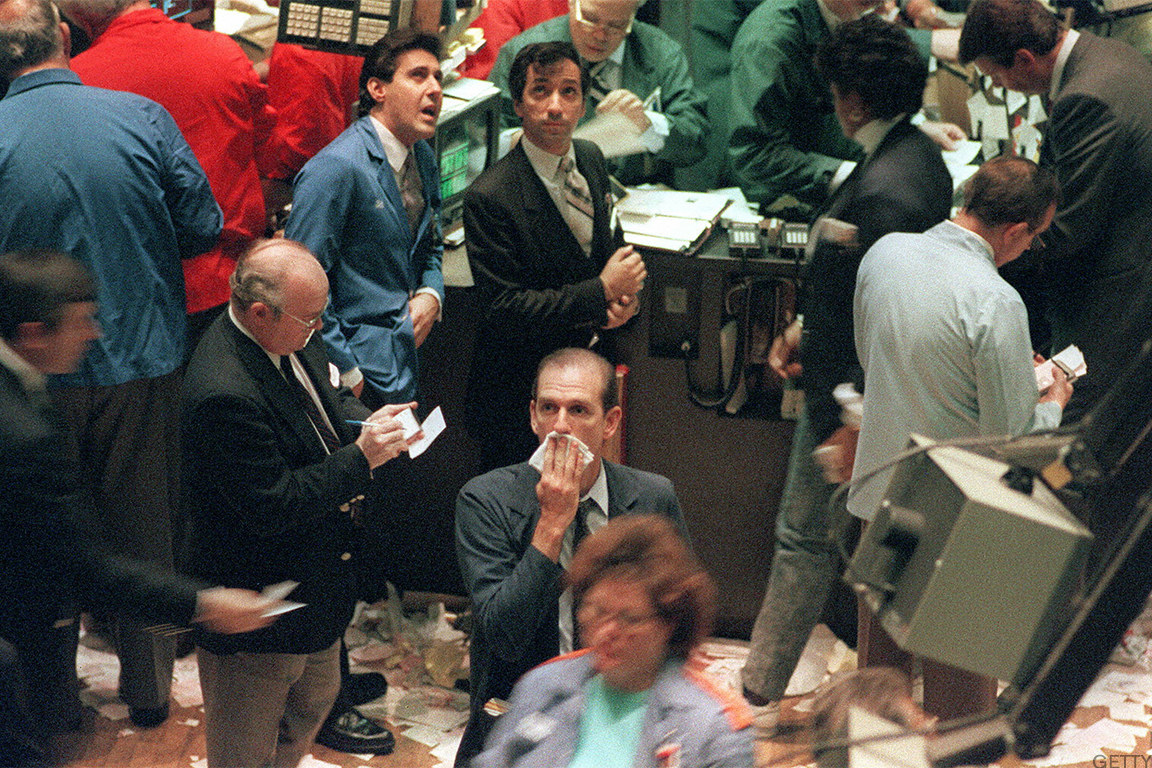 Stocks have taken a turn for the worse, but Goldman analysts say we're nowhere near where we were when Black Monday loomed