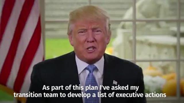 Donald Trump outlines plans for first 100 days in office 