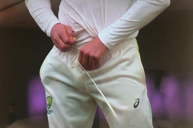 <p>In the third Test between South African and Australia in 2018, Cameron Bancroft attempted to use sandpaper to rough up one side of the ball before being caught on camera hiding the evidence down his trousers</p>