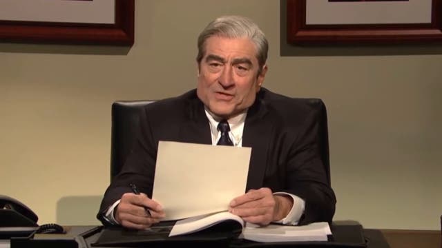 Robert De Niro plays Robert Mueller in SNL sketch