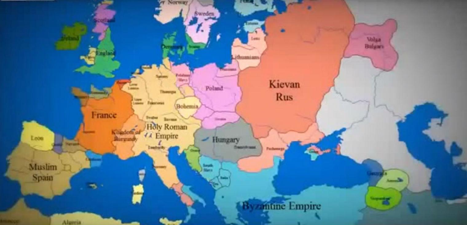 This Video Of Europe S Borders Changing Over 1 000 Years Will Make