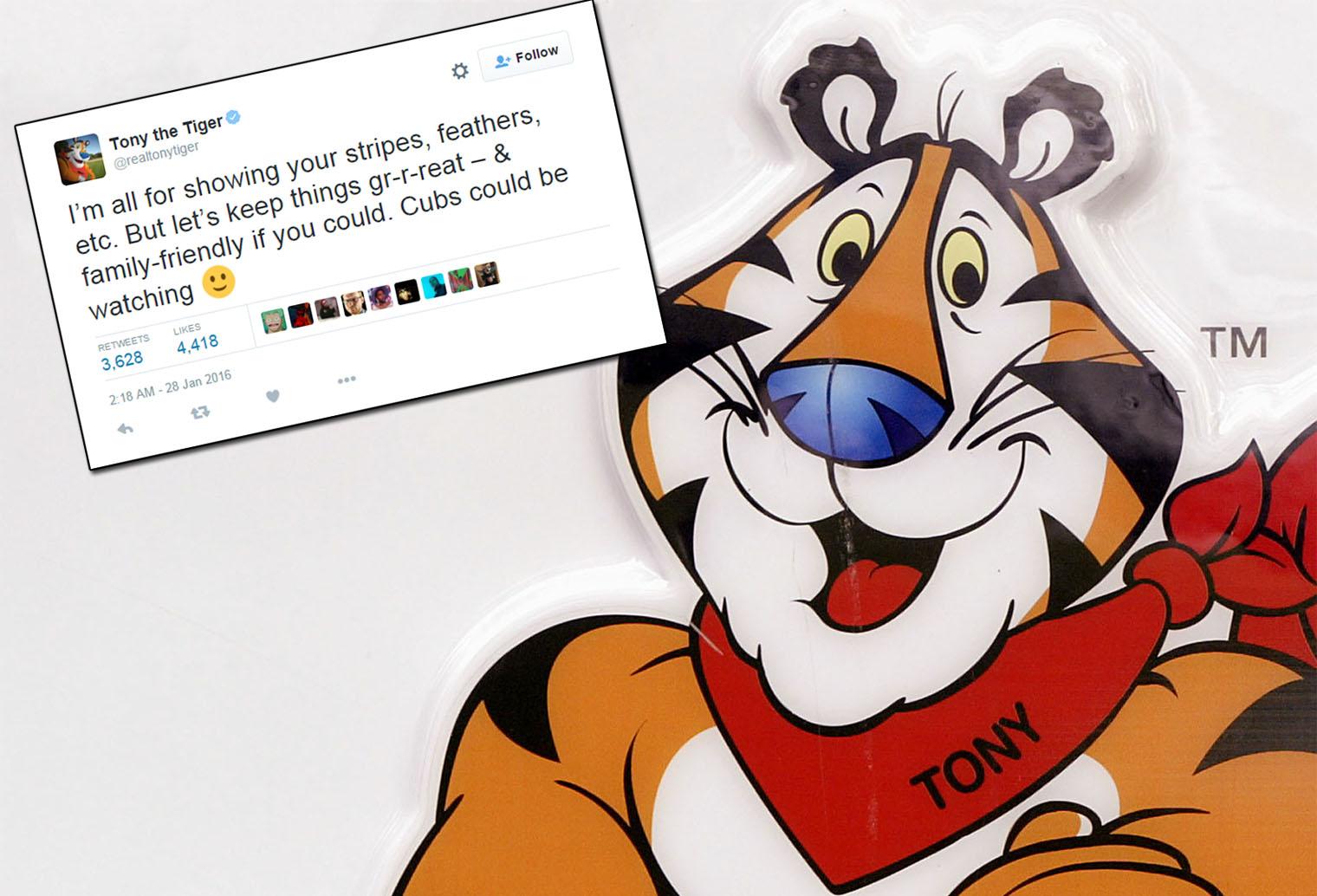 Cartoon Porn Furry Force - Fictional Kellogg's mascot Tony the Tiger has been forced to ...