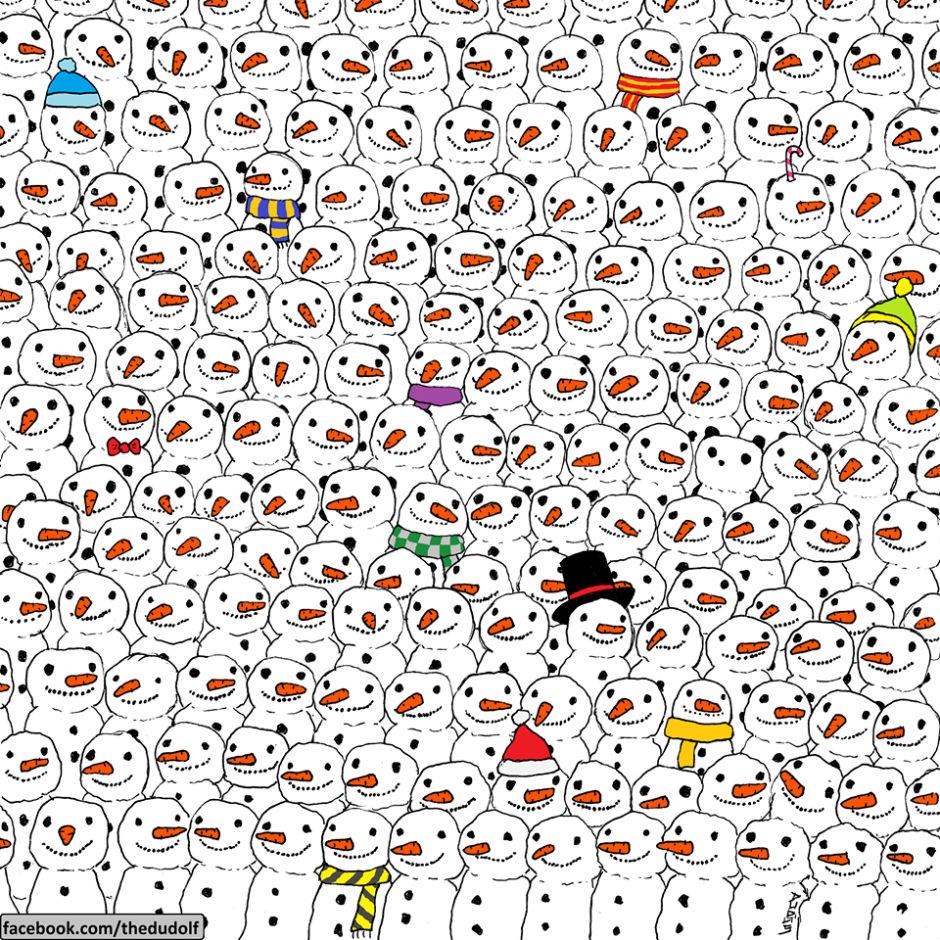 Can You Spot The Panda Hidden Among All The Snowmen Indy100 Indy100
