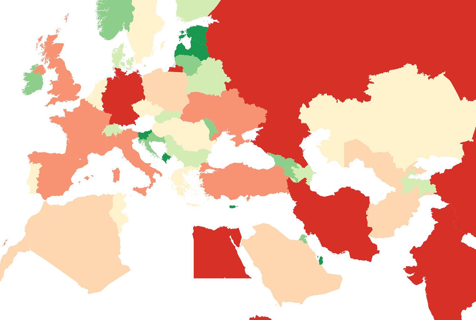 The countries that produced the most medals per capita at the 2012 ...