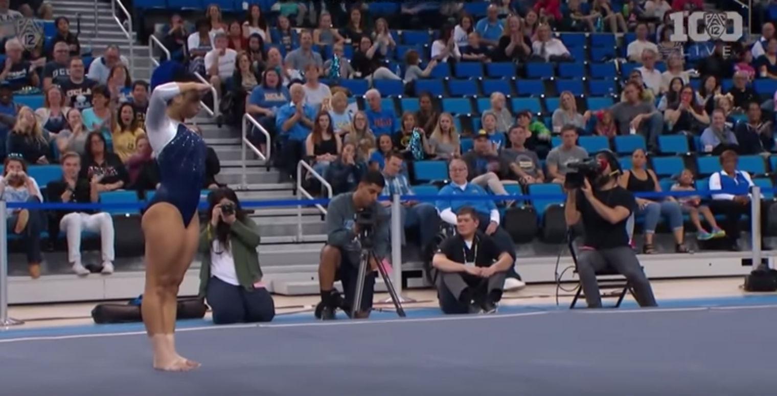 The Internet Is Completely Flipping Out Over This Gymnast S