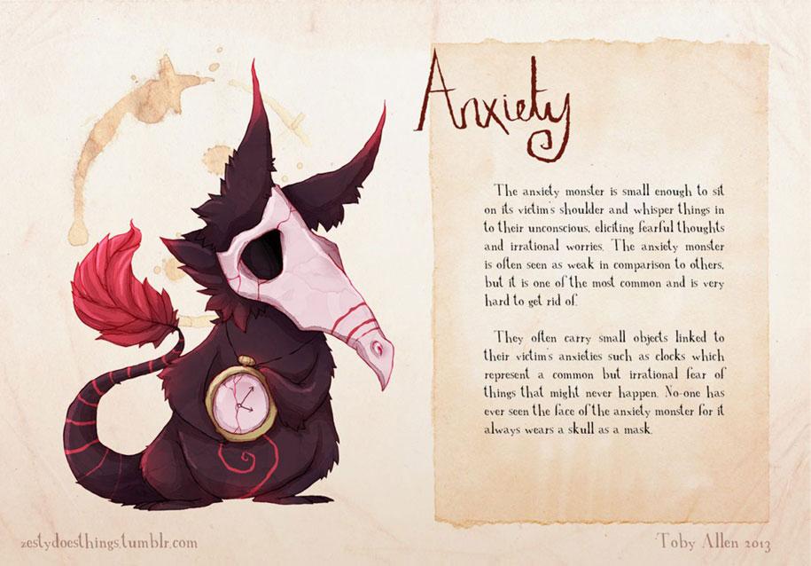 This artist illustrated mental disorders as monsters | indy100 | indy100