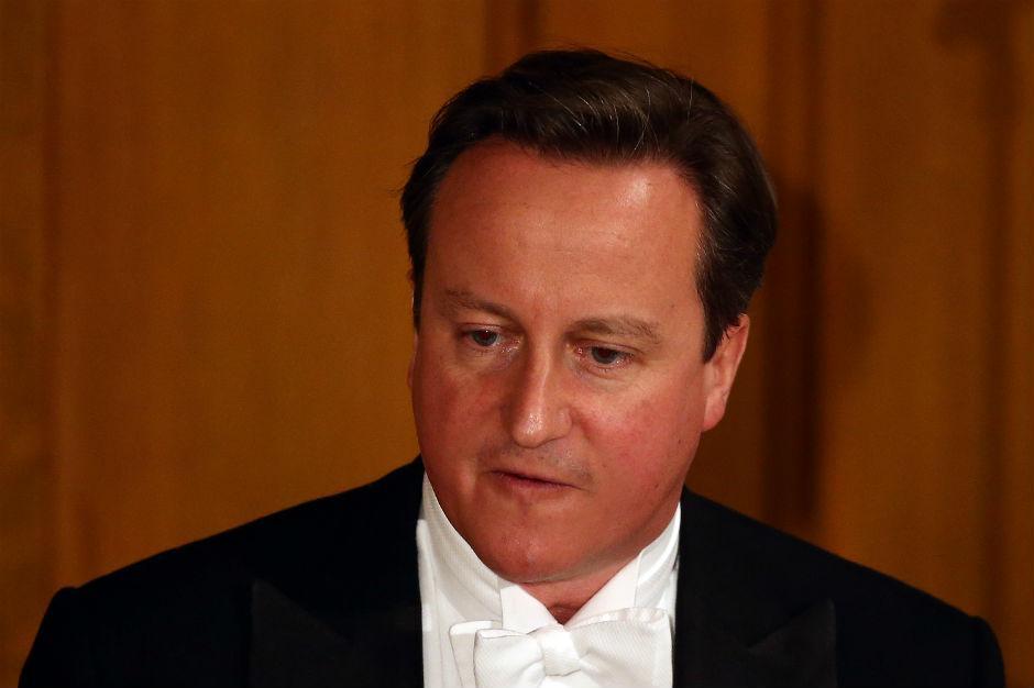 David Cameron pictured at Guildhall