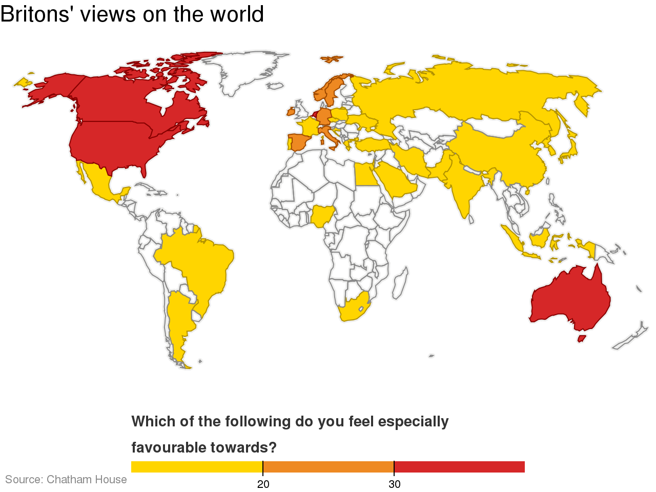 These Are The Countries In The World That Brits Like The Most and 