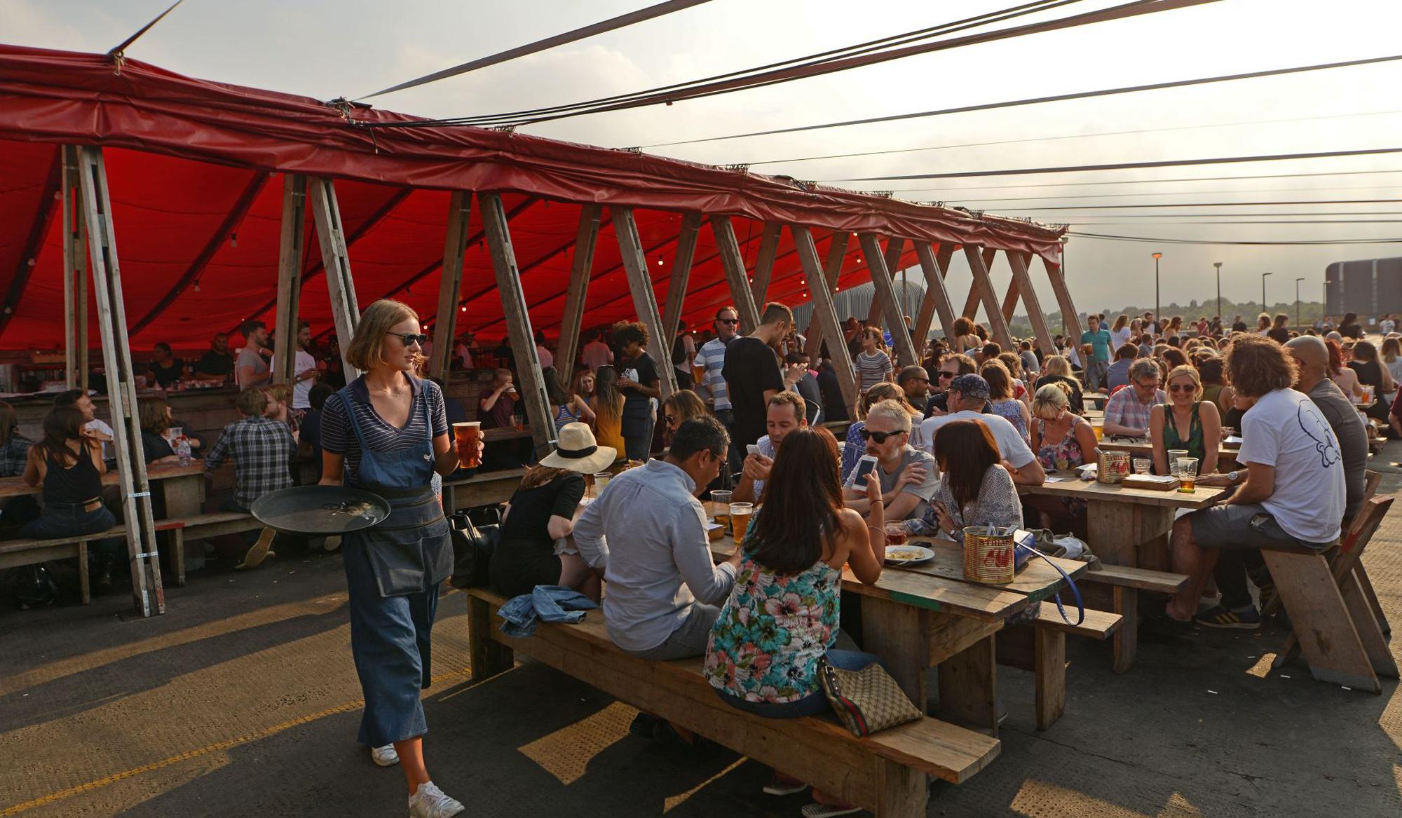 Frank’s is a bar on top of the multistorey car park in Peckham