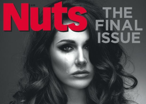 Nuts Final Issue Lucy Pinder Cries On The Front Cover As The Lads Mag The Independent