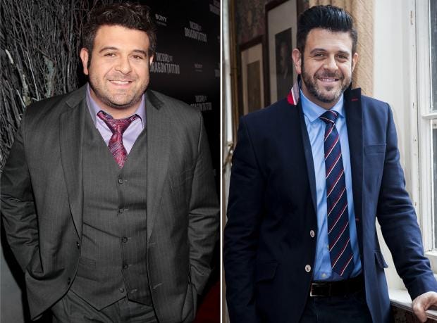 Adam Richman loses Man vs Food weight and makes Soccer Aid ...