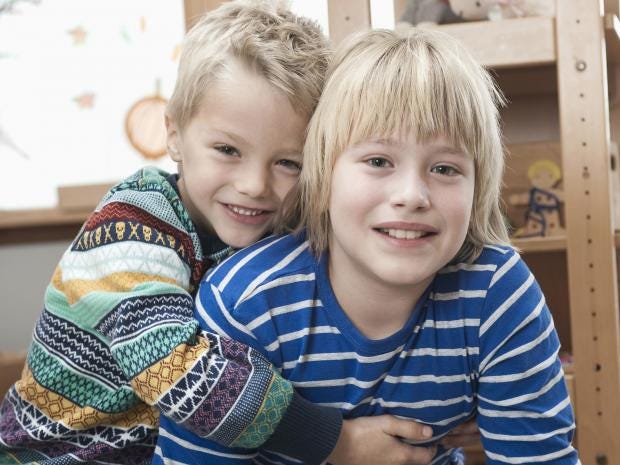 Brothers Social Skills And Wellbeing Boosted By Siblings The Independent