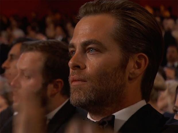 Chris Pine Moved To Tears By John Legend S Oscars Performance Of Glory
