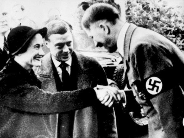 Znalezione obrazy dla zapytania wallis simpson with hitler