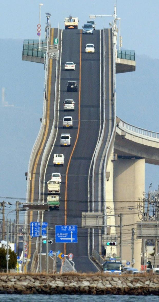 Eshima Ohashi bridge: This bridge in Japan is like something out of ...