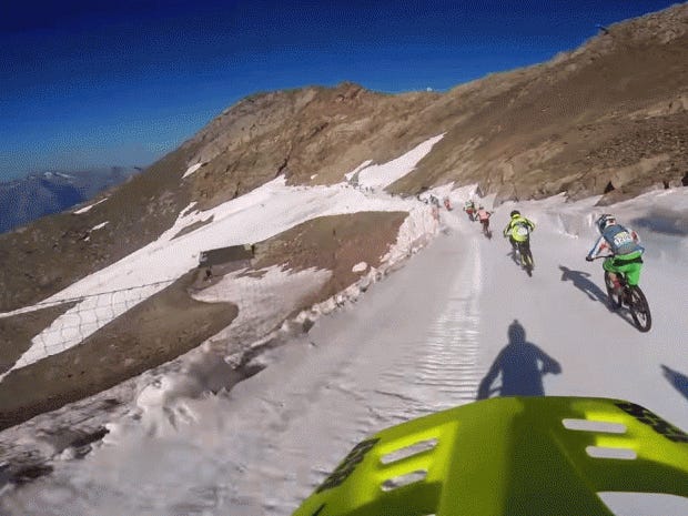 POV Footage From 2021s Mountain Of Hell Glacier Downhill 