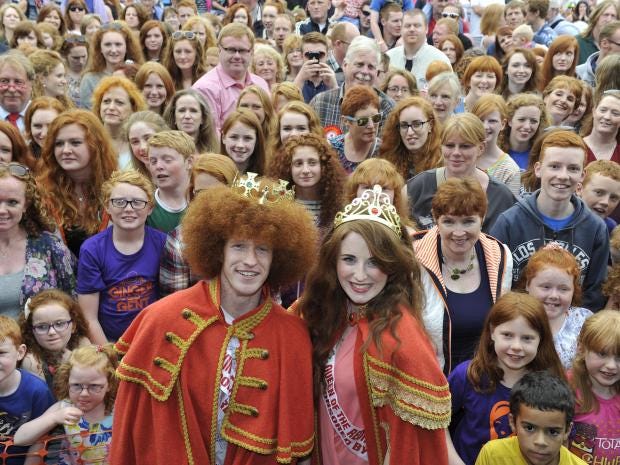 Thousands of redheads celebrate their recessive gene at festival in ...