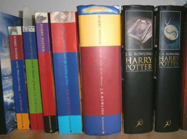 Image result for all the harry potter books original