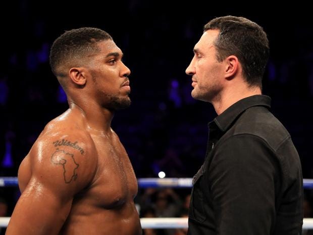 Image result for wladimir klitschko anthony joshua