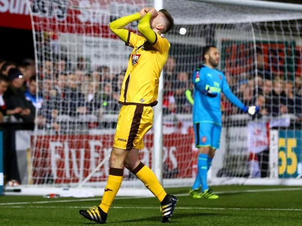 Image result for sutton against arsenal