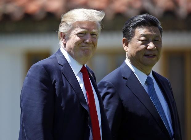 Trump says friendship developed with China's Xi, anticipates 'very, very great relationship'