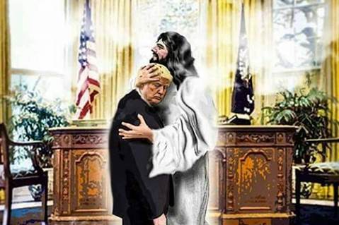 Image result for trump jesus picture